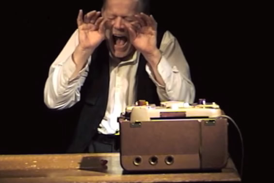 René Peier spielt Krapp in 'Das Letzte Band', Tournee (Keller 62) & Gastspiel
